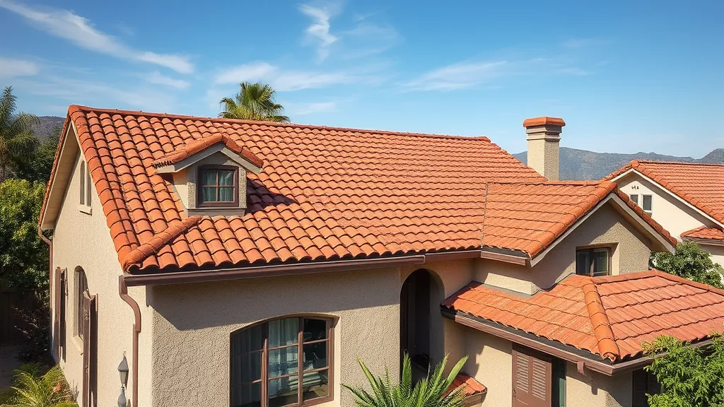 Roofing services in Empire, CA showcasing new shingles and professional team at work.