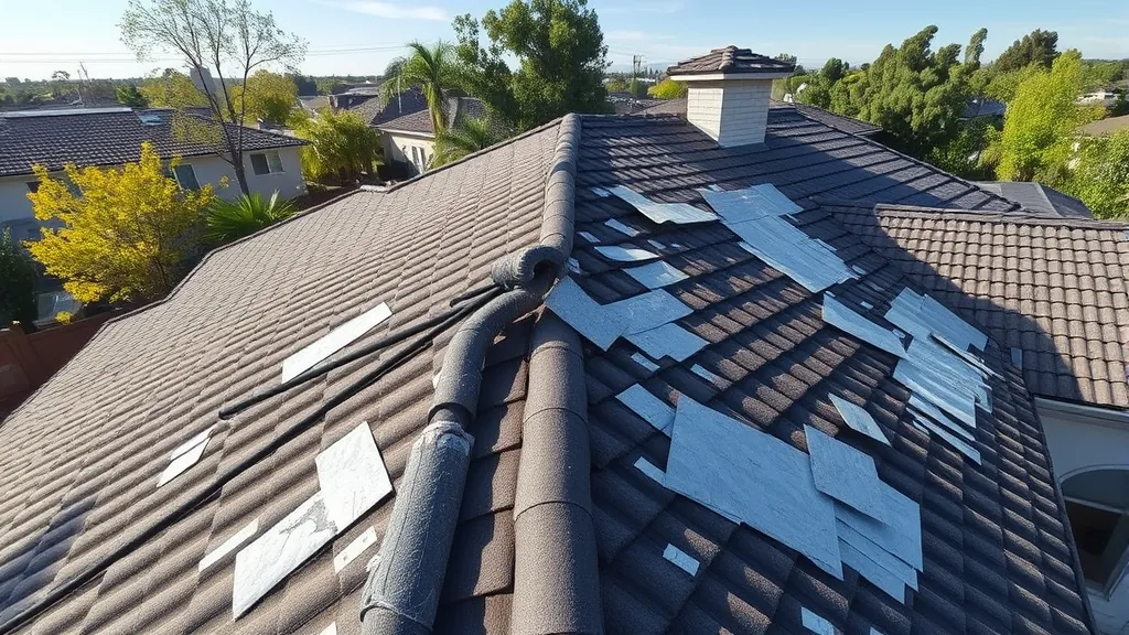 Hail Damage Roof Repair projects in Modesto, CA showcasing before and after restoration images.