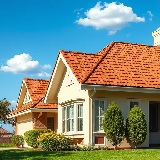 Completed roofing project in Roberts Ferry, CA, featuring high-quality shingles, elegant eaves, and a clear blue sky.