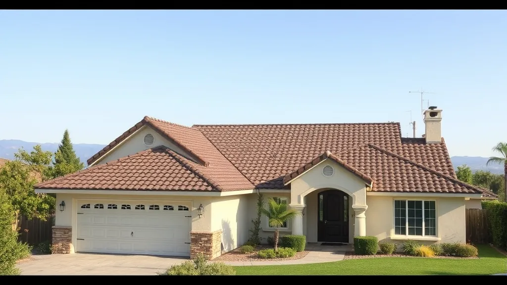 Roofing services in Livingston, CA with a team working on a residential property.
