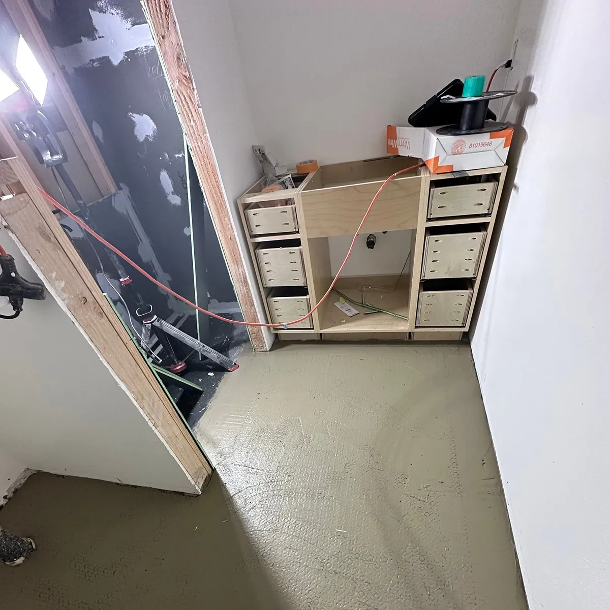 Before bathroom remodeling project
