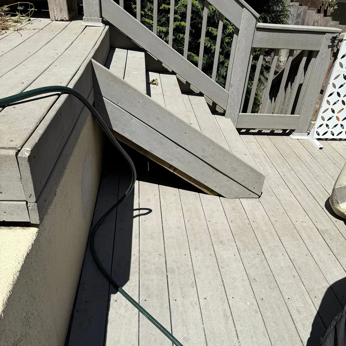 Before deck and porch project