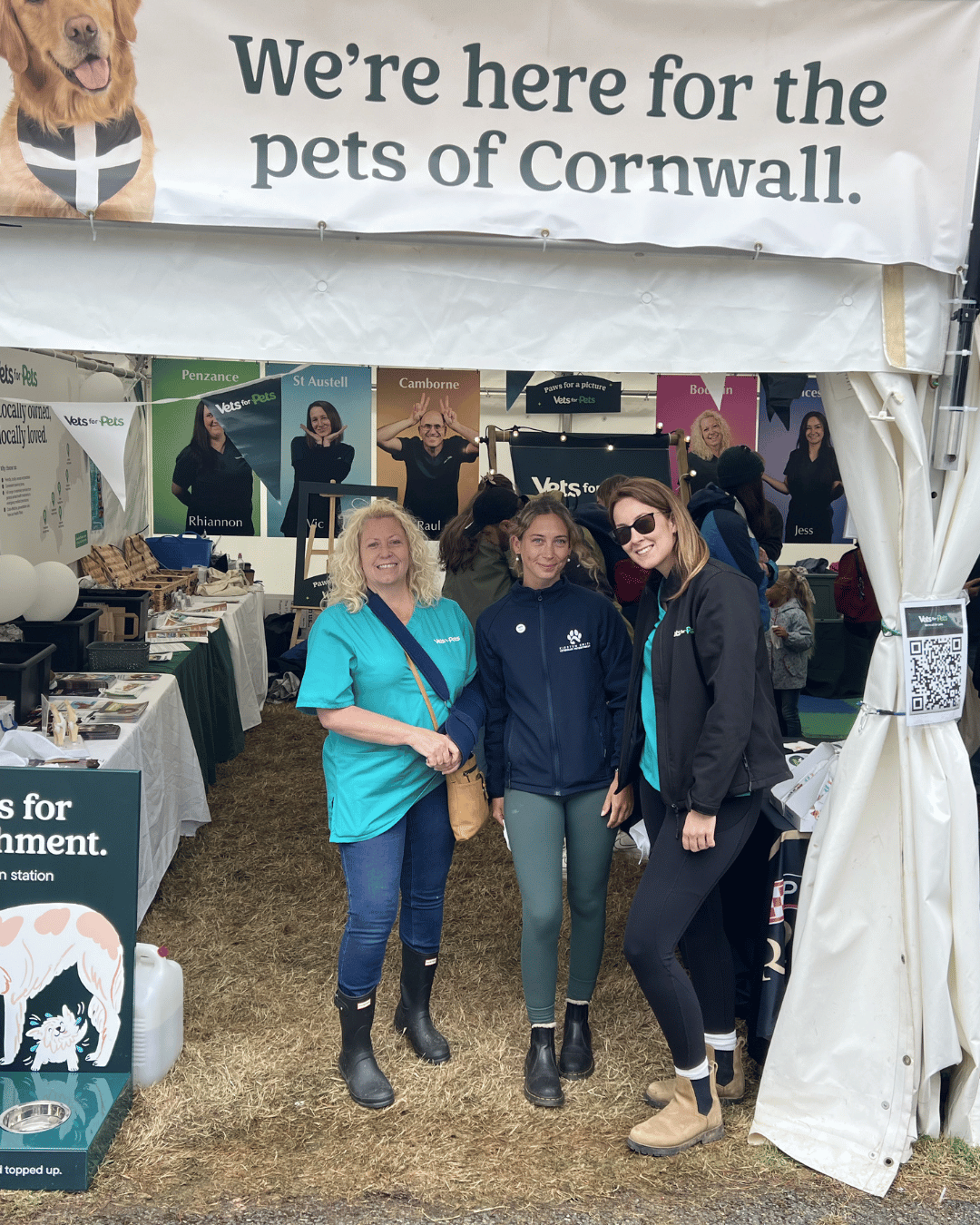 Kirsten at Royal Cornwall with colleagues