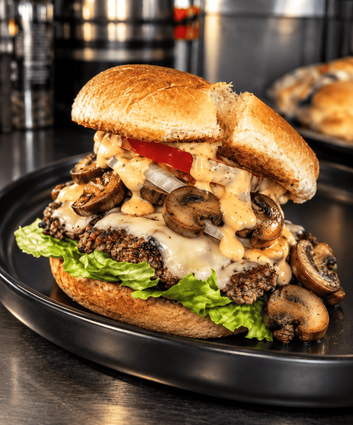 Mushroom Swiss Smash