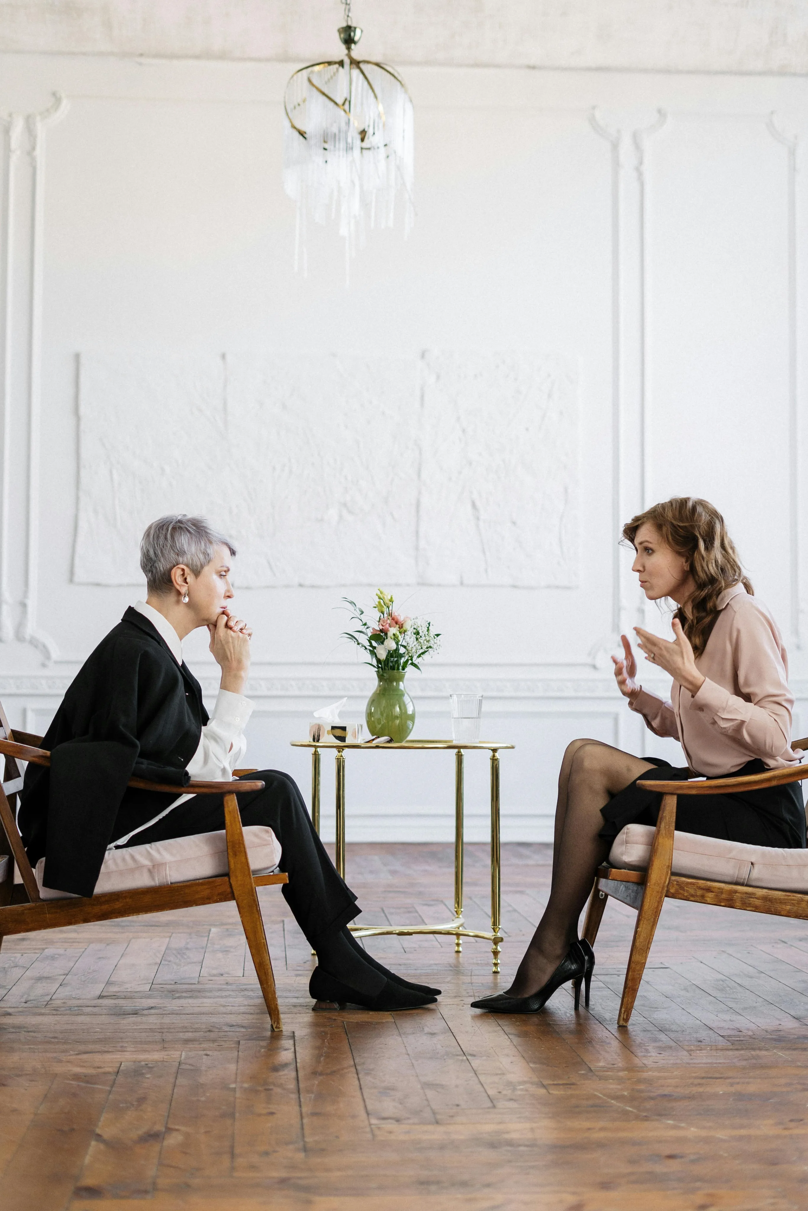 A person being interviewed is being very expressive; image from Pexels A person being interviewed is being very expressive; image from Pexels