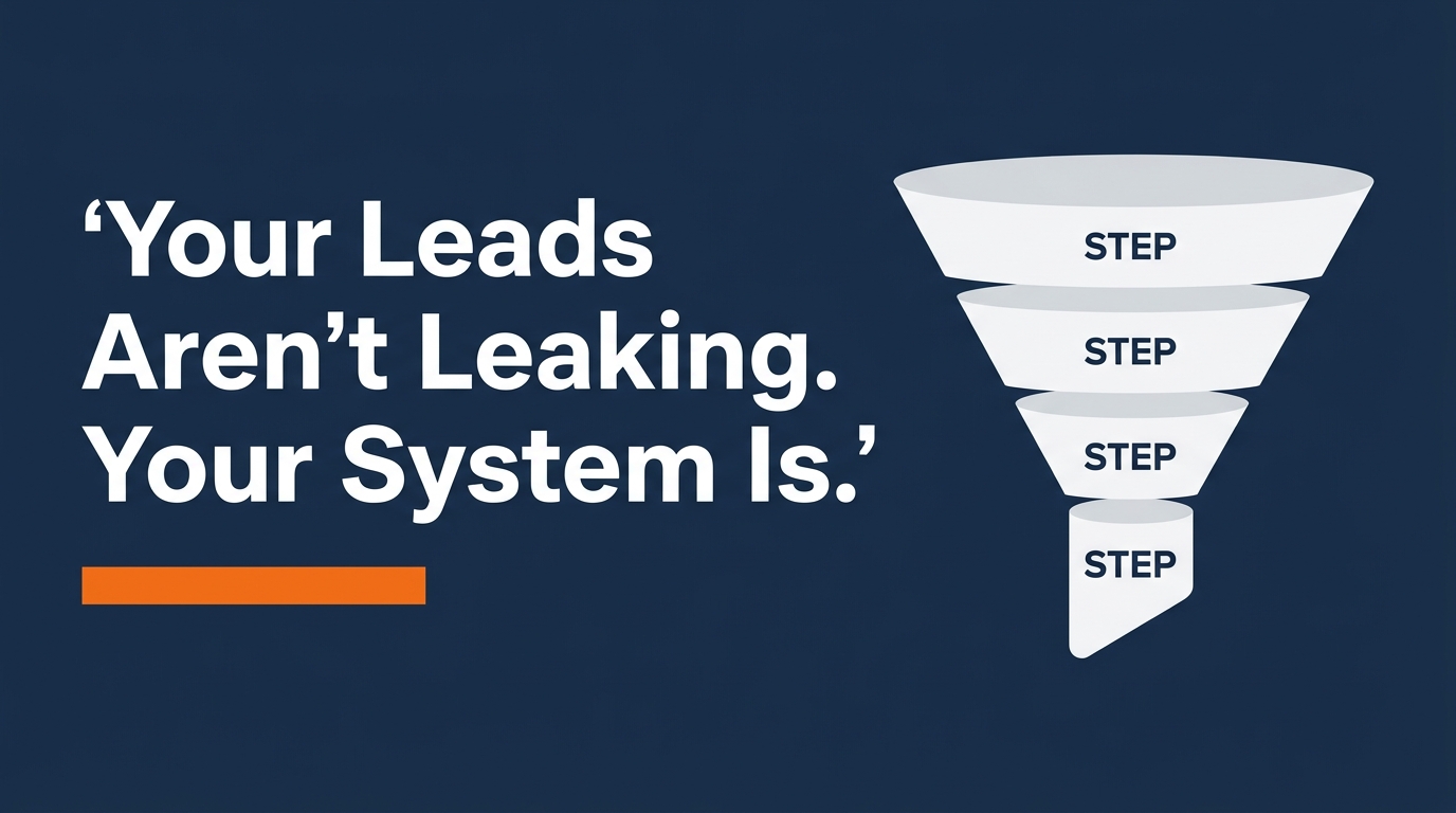 Your leads aren't leaking. Your system is.