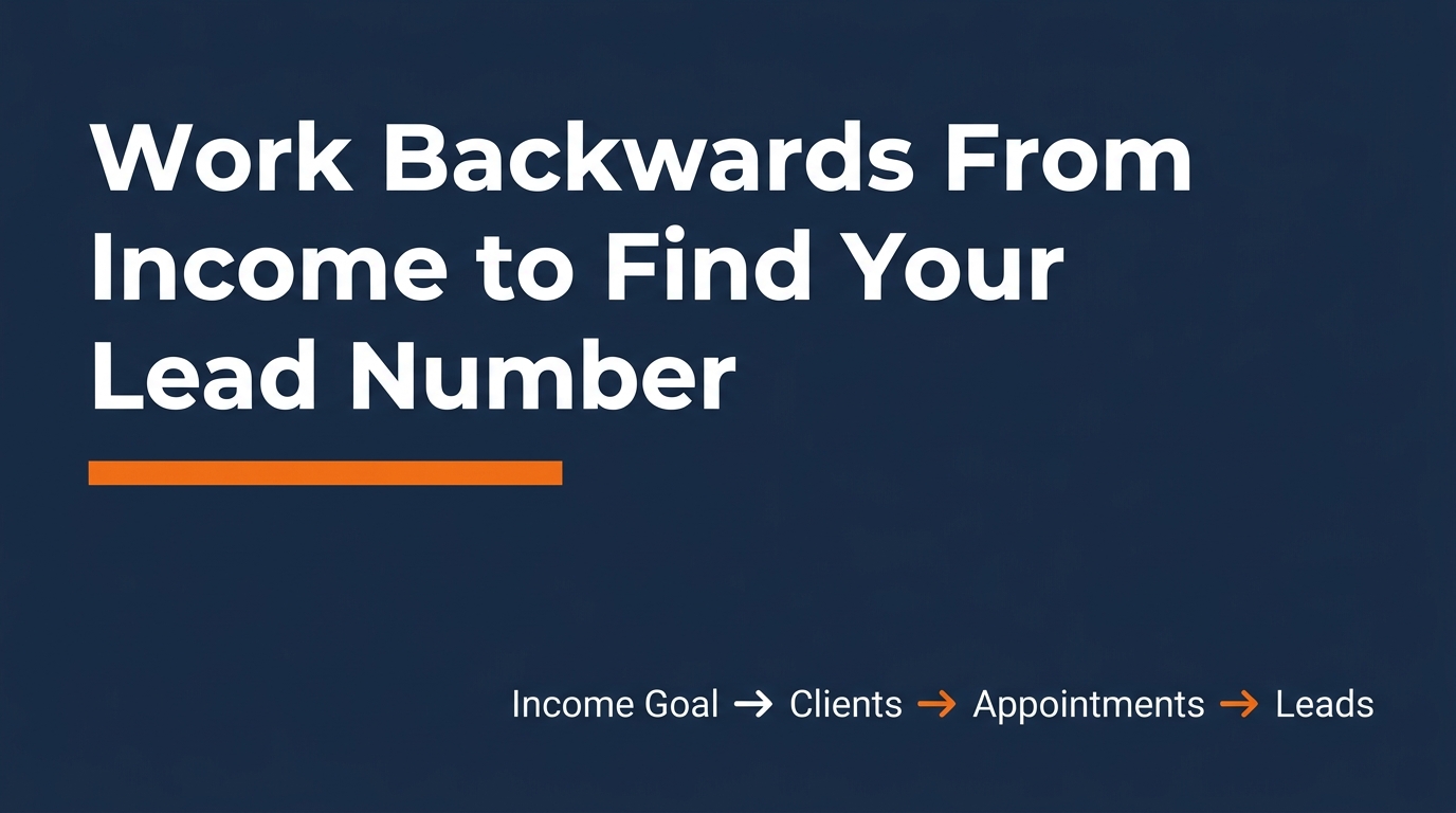 how many Medicare leads per month income goal pipeline math