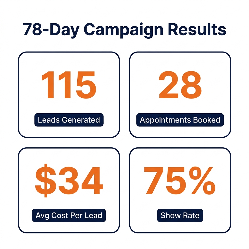 Medicare appointment campaign results infographic