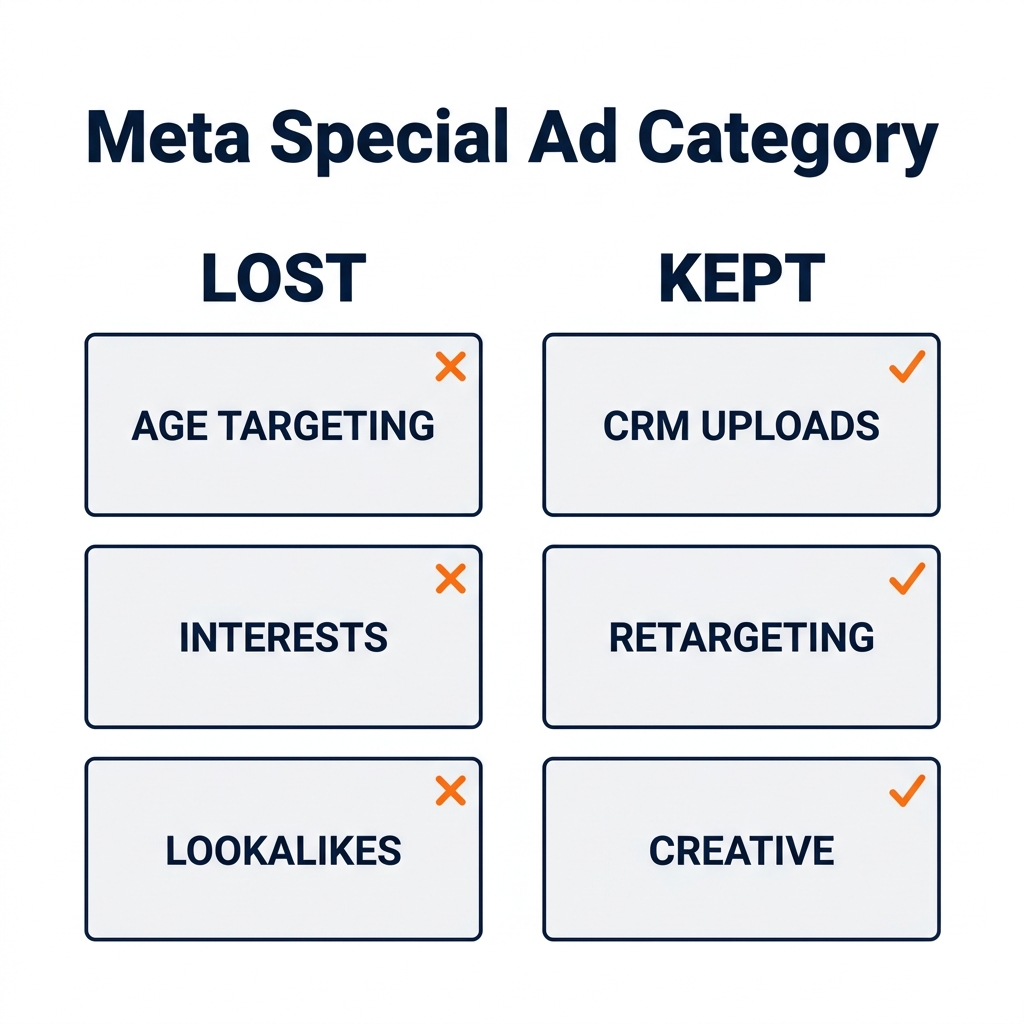 Meta Special Ad Category, what advisors lost and what they kept