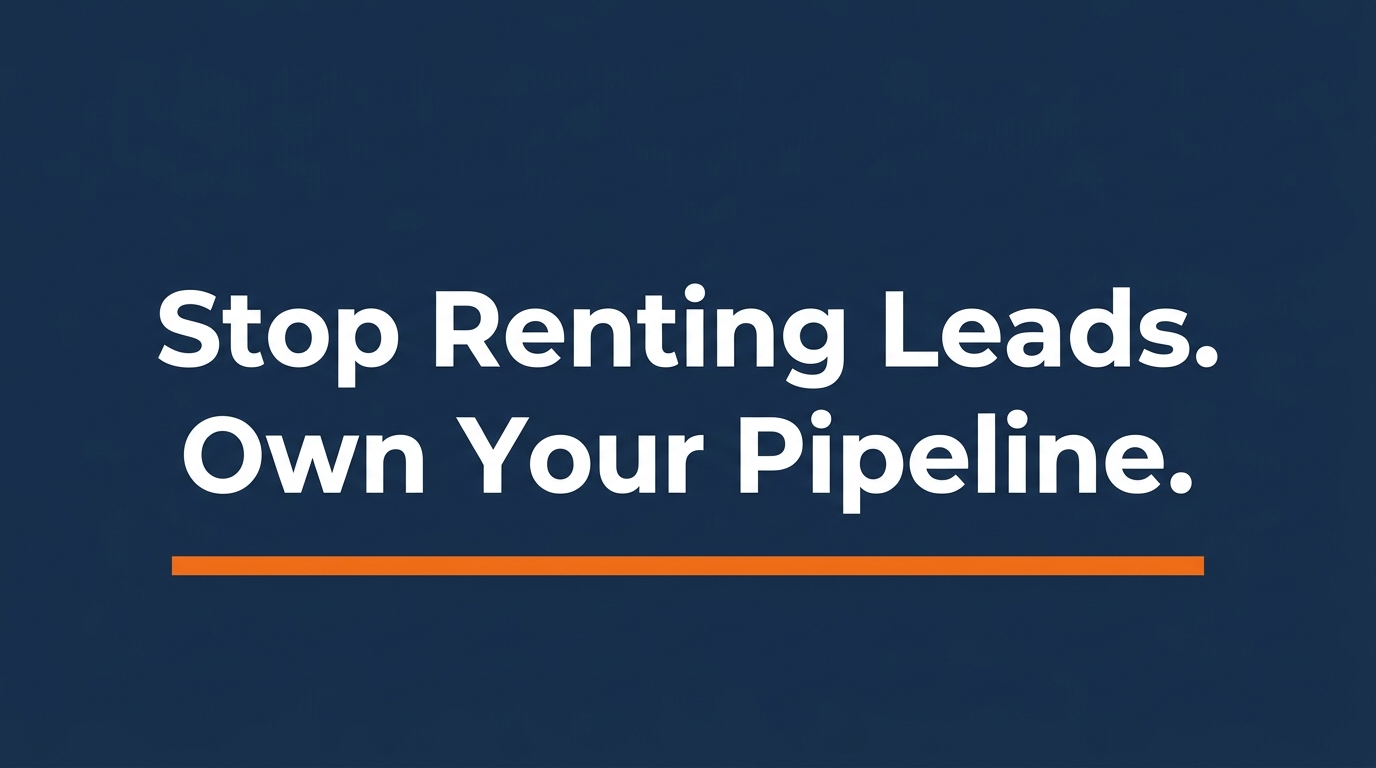 Stop renting leads -- own your Medicare pipeline