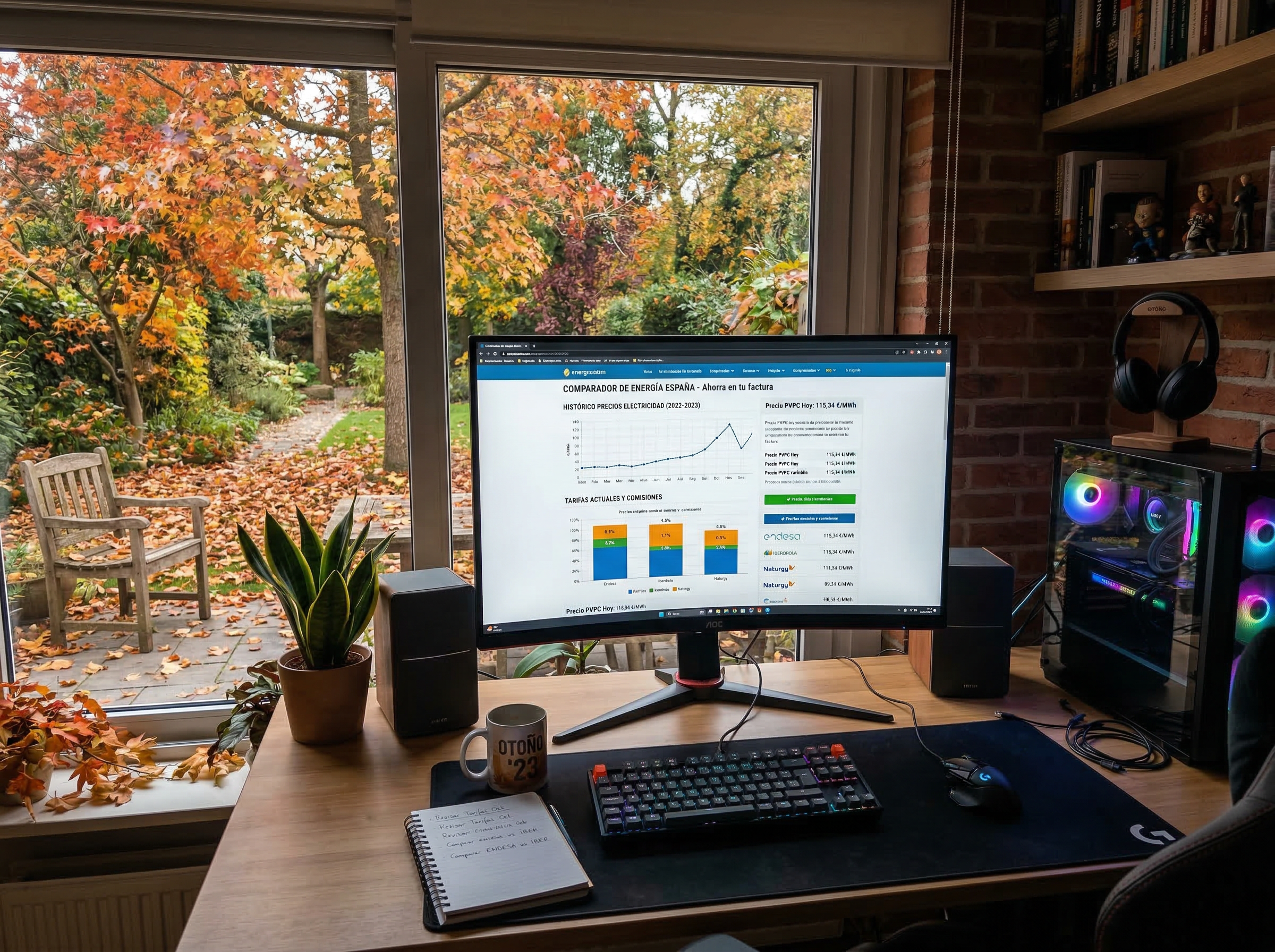 Comparador de energía España - Tarifas y comisiones en español