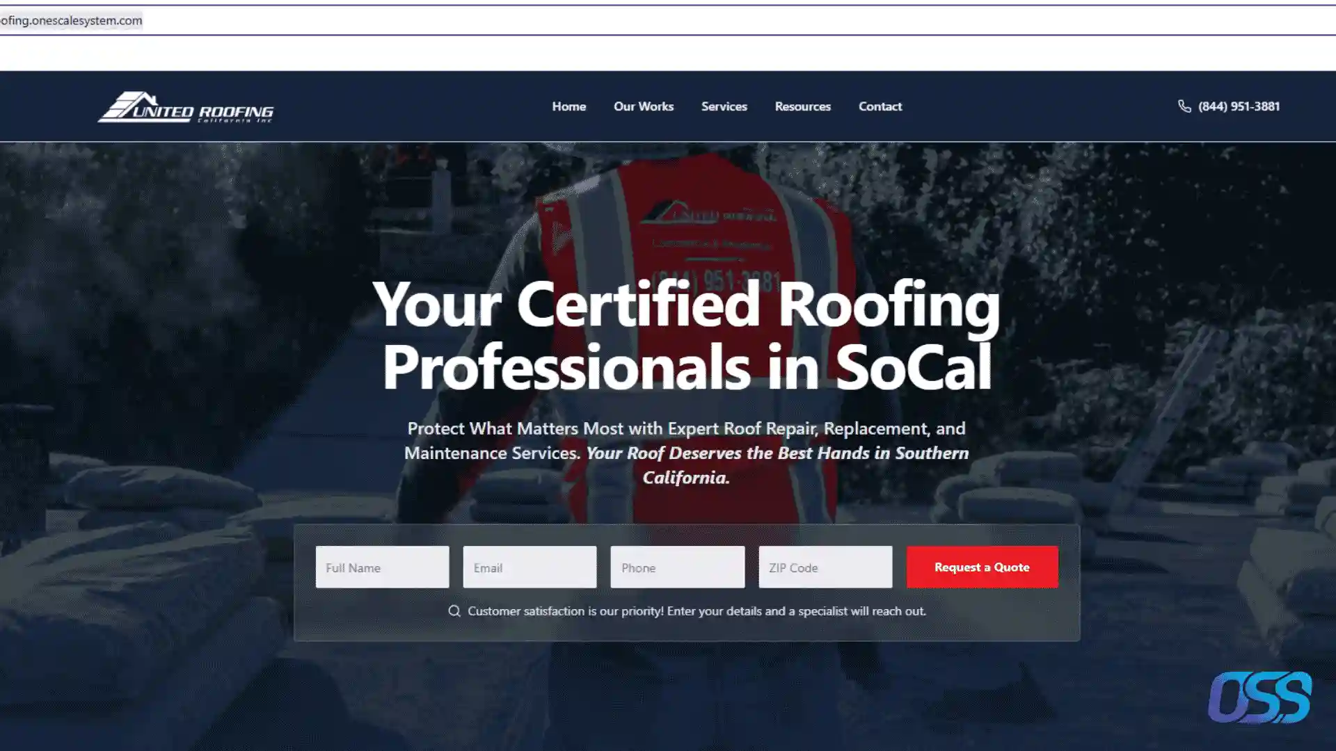 Roofing Company Template screenshot preview