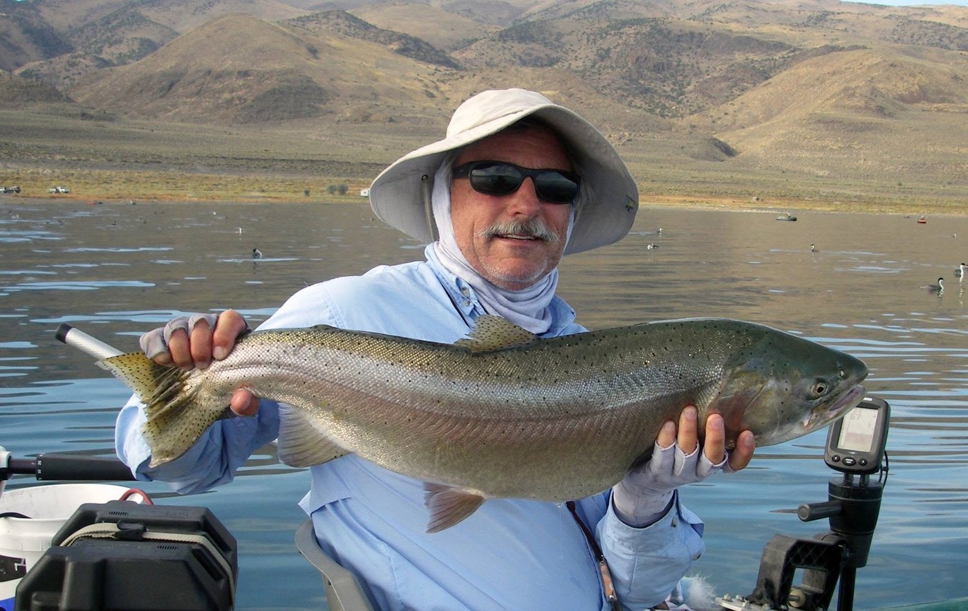 Pete Flynn with a Henry's Lake trout