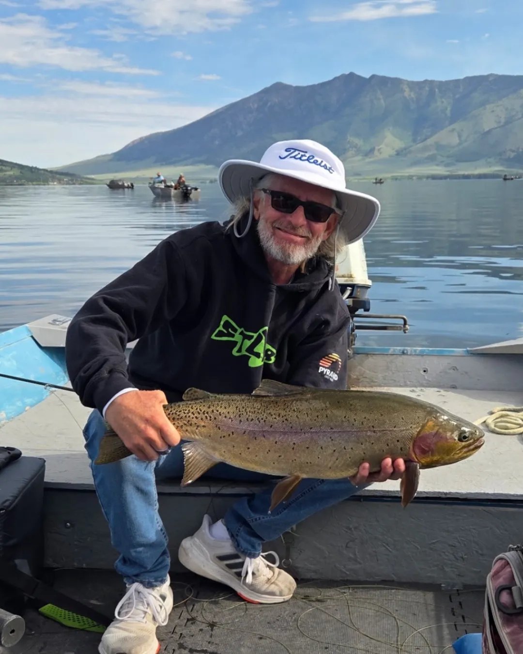 Darren Huntsman with a Henry's Lake trout