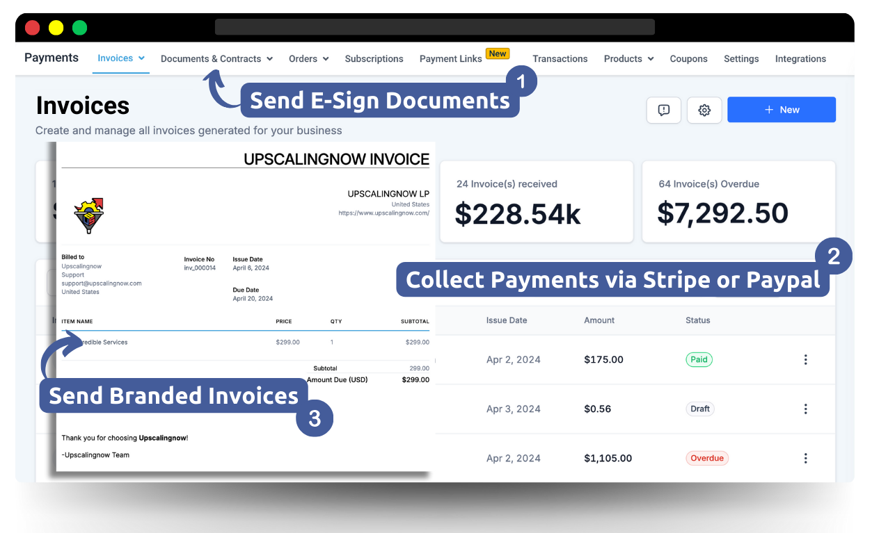 Mobile App Invoice Gif