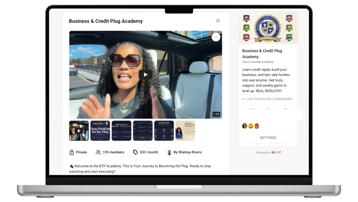 Business and Credit Plug Academy on Skool