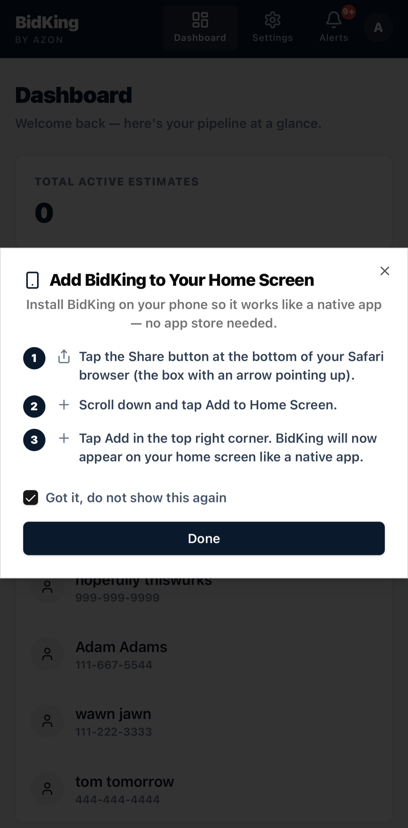 Step 1 - Tap share icon