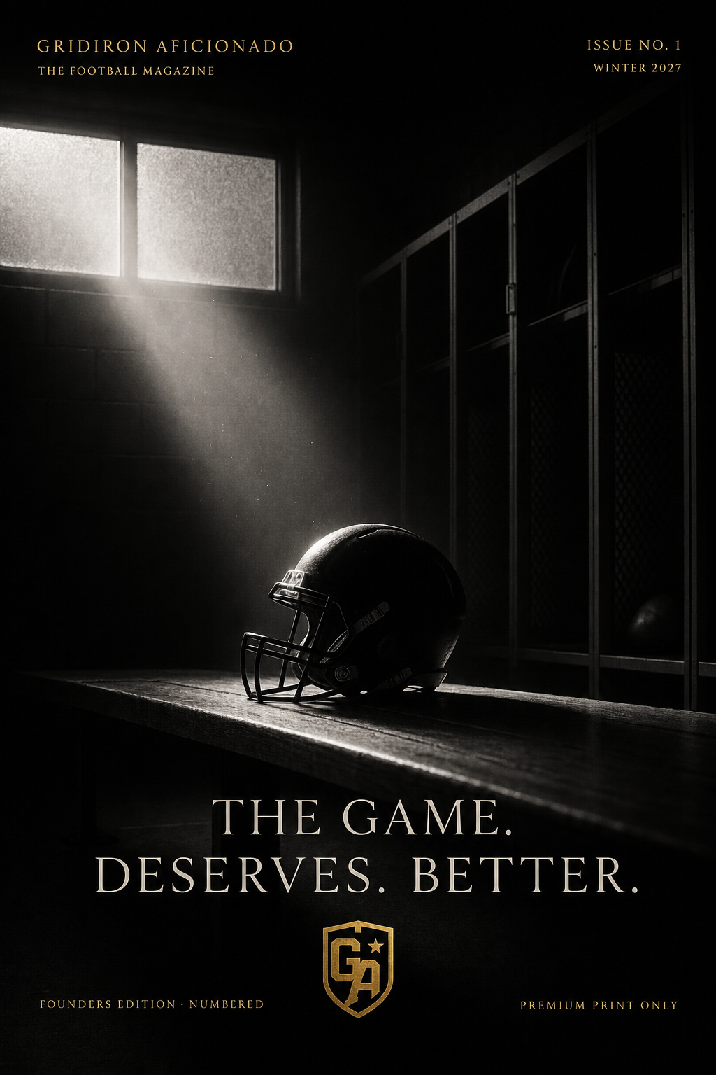 Gridiron Aficionado magazine design concept