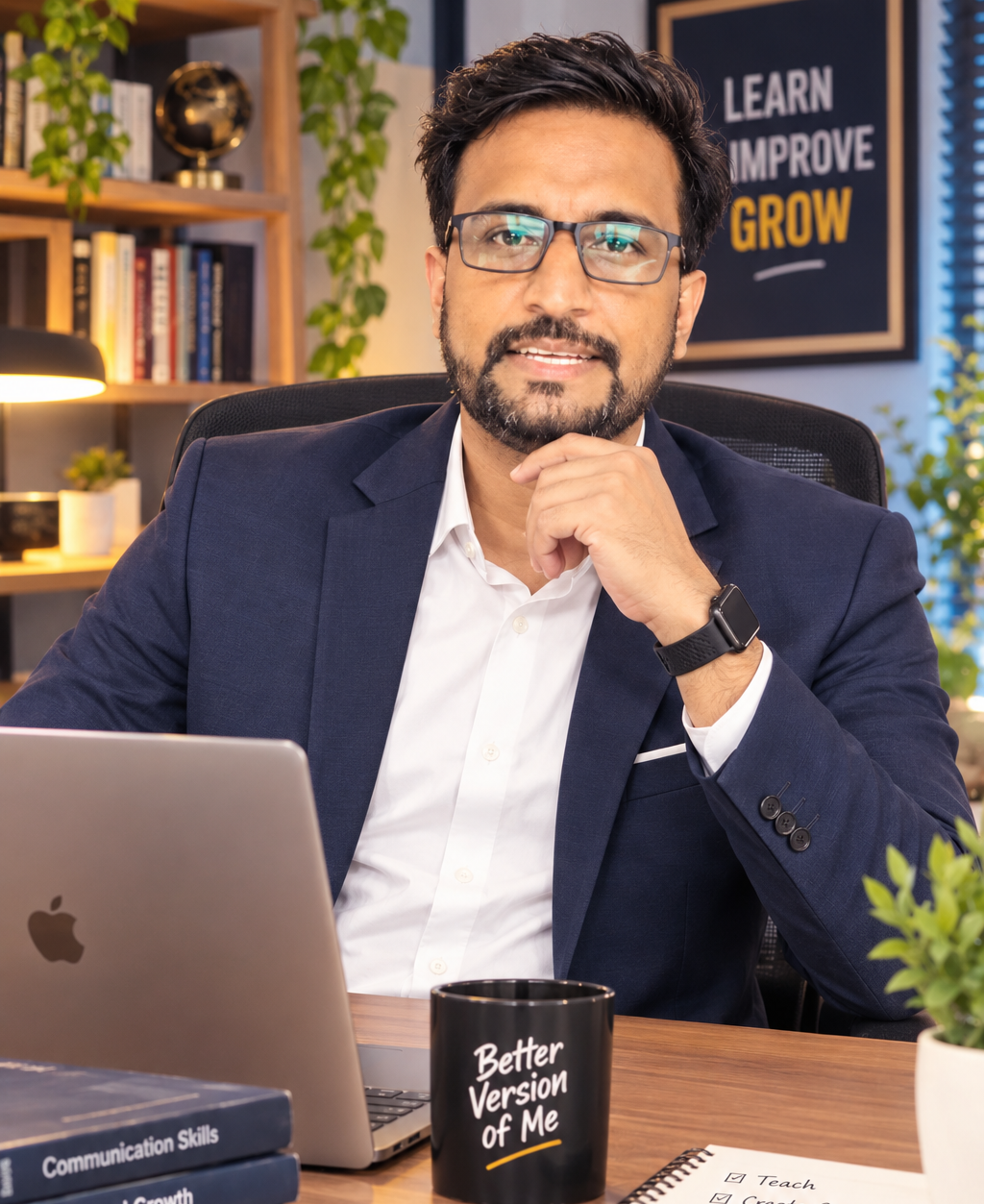 Rohit Chauhan training a live two-way speaking class