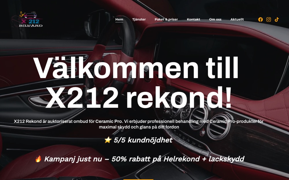 X212 Rekond website