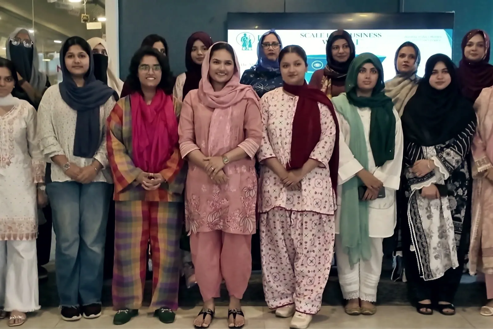 Women entrepreneurs at the Scale Her Business with AI workshop by Daughters of Legacy, NIC Lahore