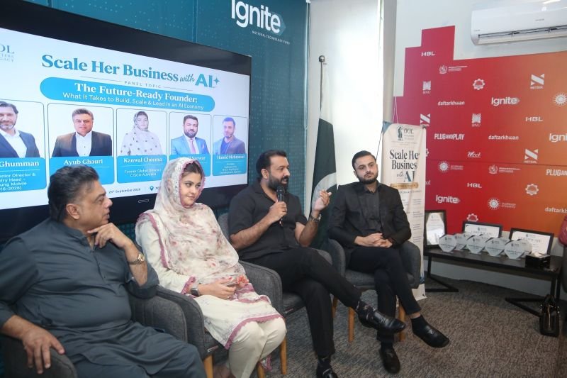 Panel 2, The Future-Ready Founder, at Scale Her Business with AI™, NIC Lahore