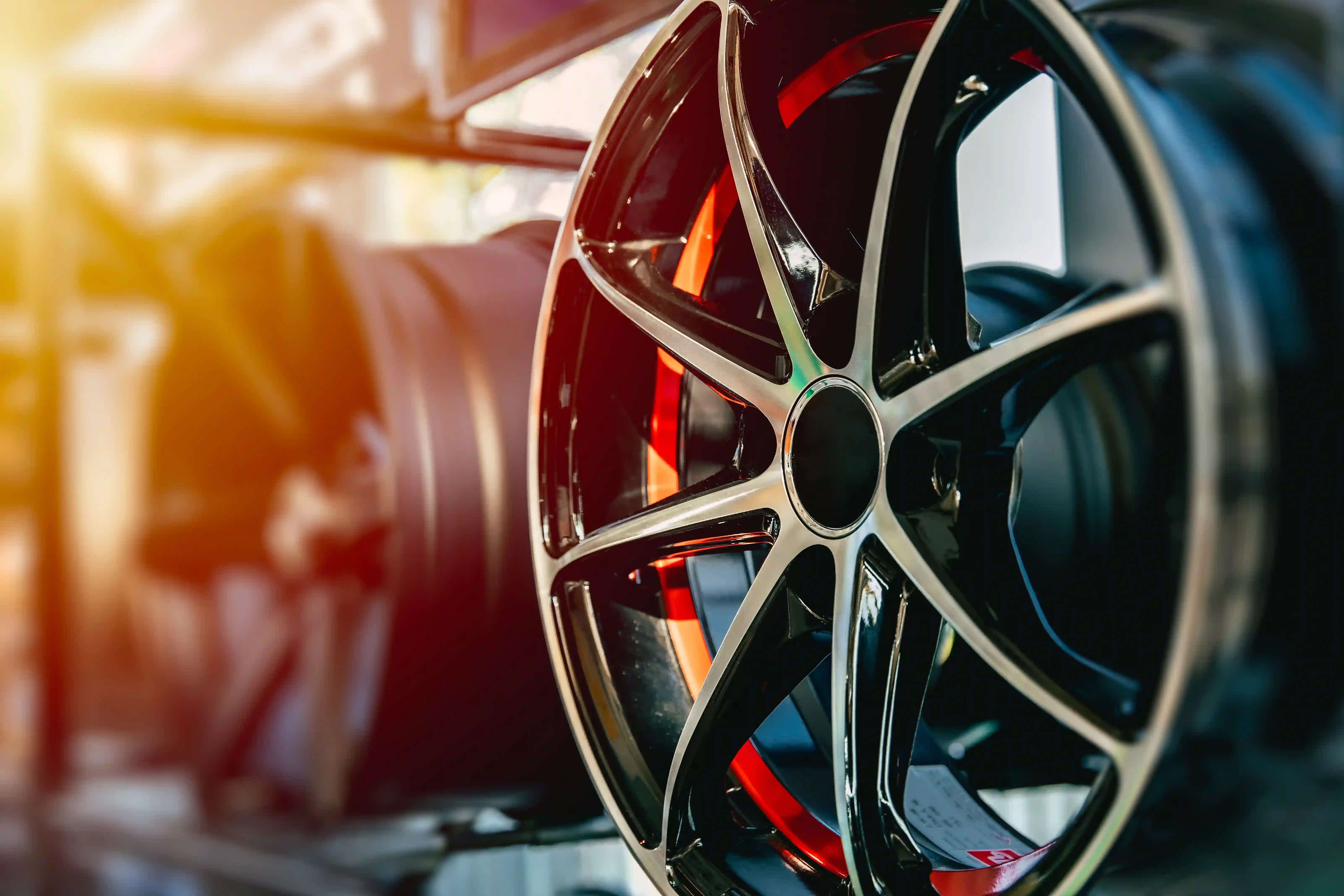 Powder coating beyond wheels — calipers and metal parts Powder coated brake calipers and metal parts in Montreal