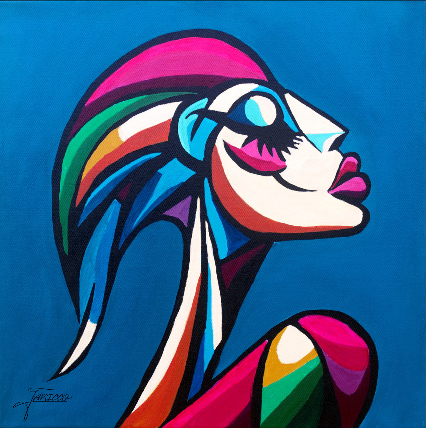 Barbara — Acrylic on canvas, 20 × 20 in