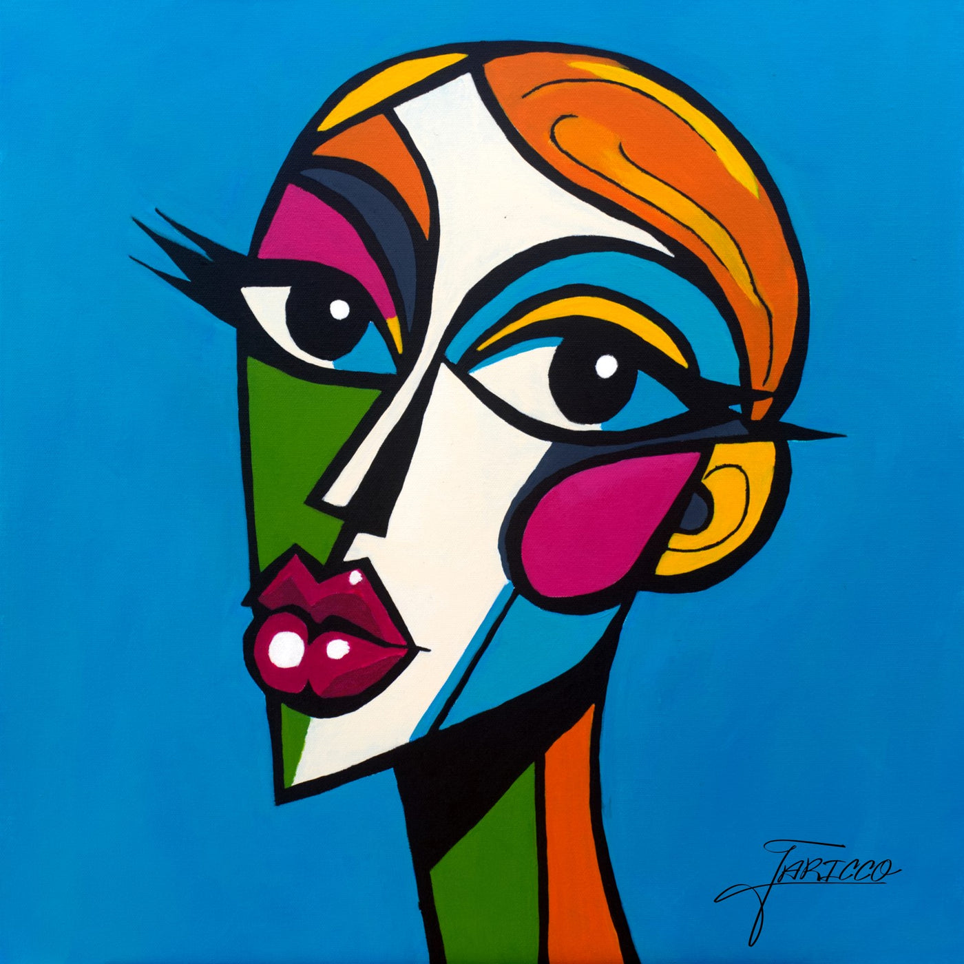 Ashley — Acrylic on canvas, 20 × 20 in