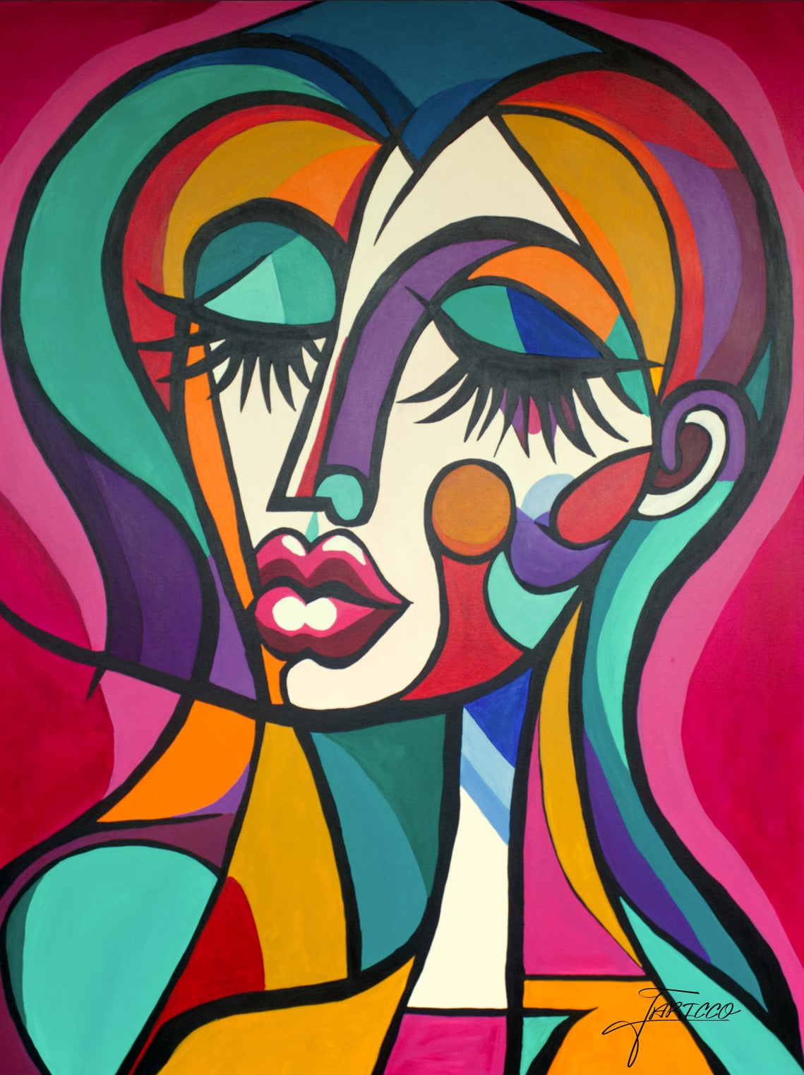 Erin — Acrylic on canvas, 36 × 48 in