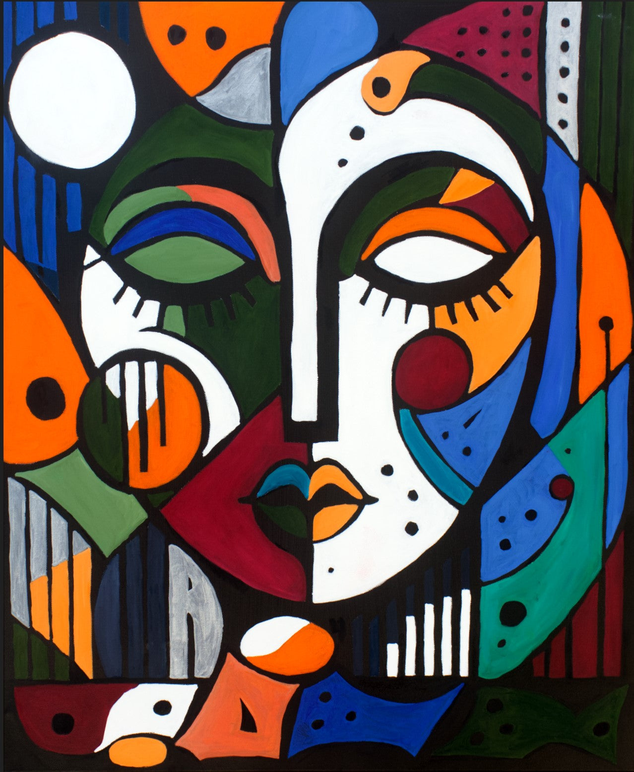 Madeline — Mixed media on canvas, 24 × 30 in