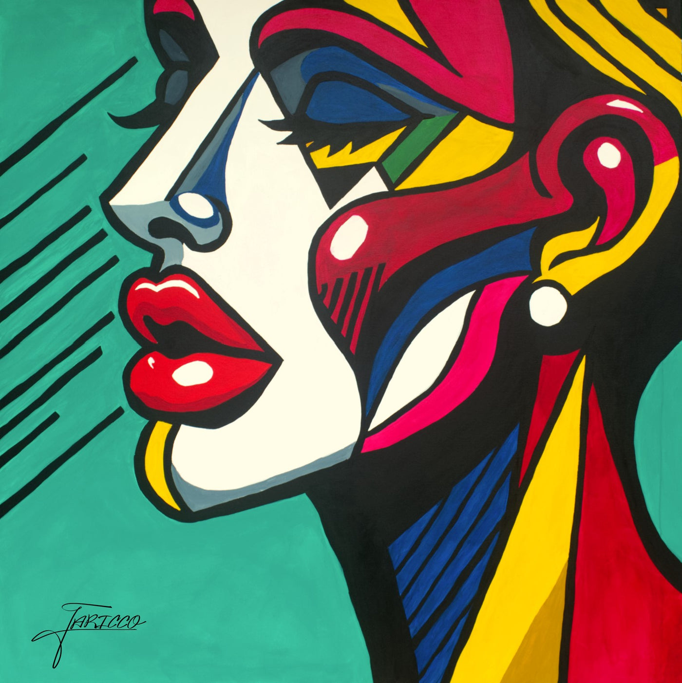 Sharon — Acrylic on canvas, 36 × 36 in