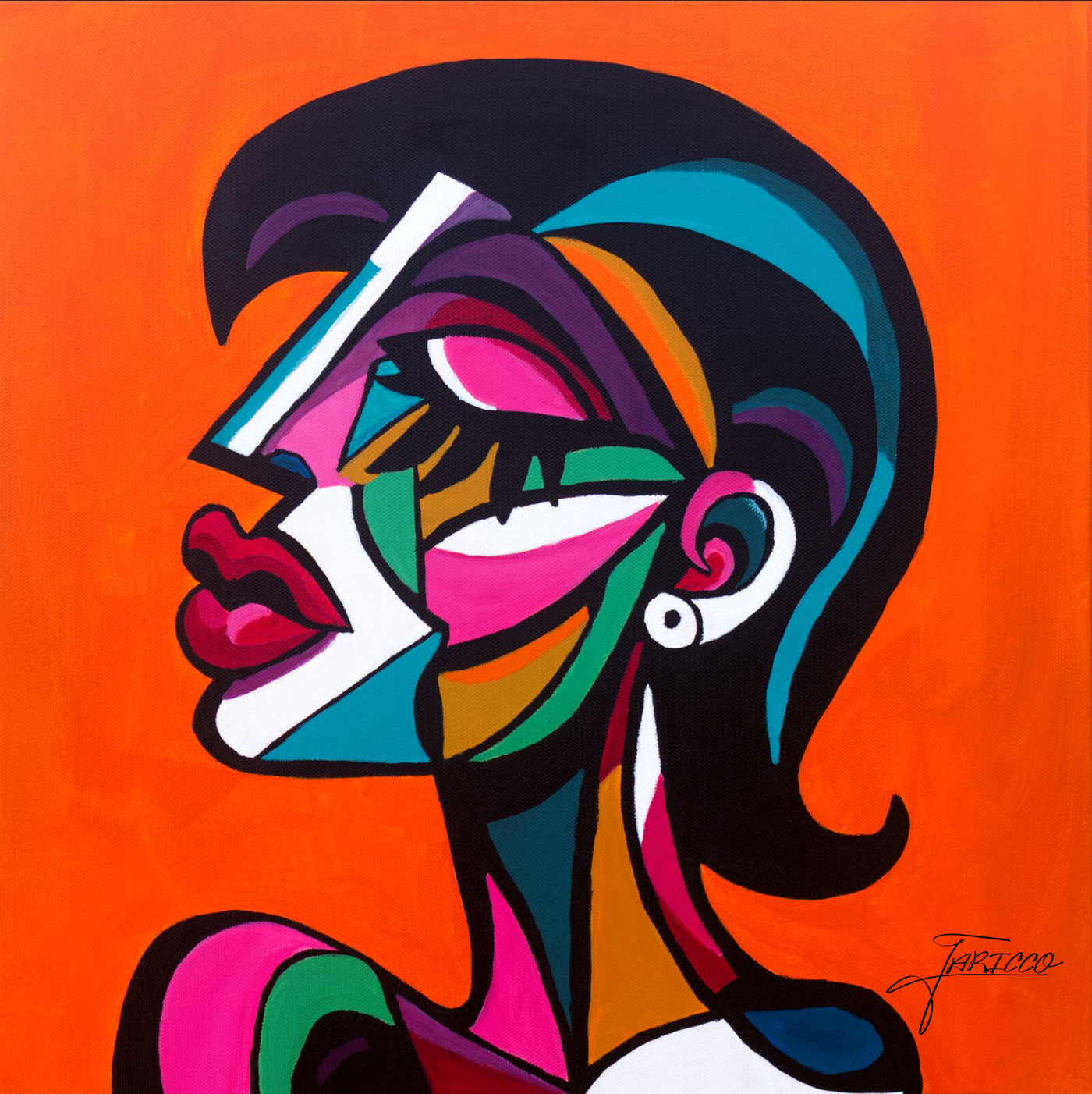 Susan — Acrylic on canvas, 20 × 20 in