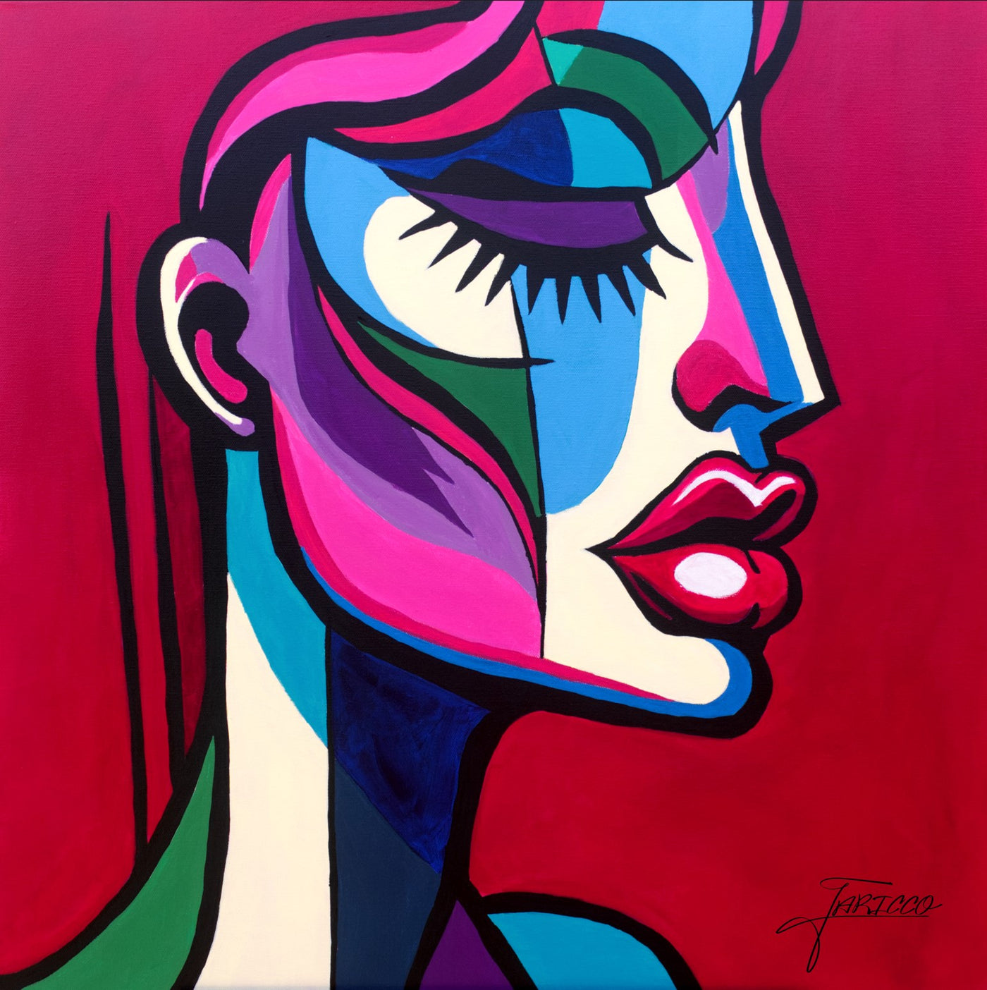 Tracy — Acrylic on canvas, 24 × 24 in