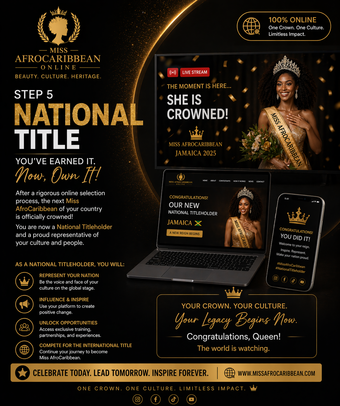 Miss AfroCaribbean winner crown global stage