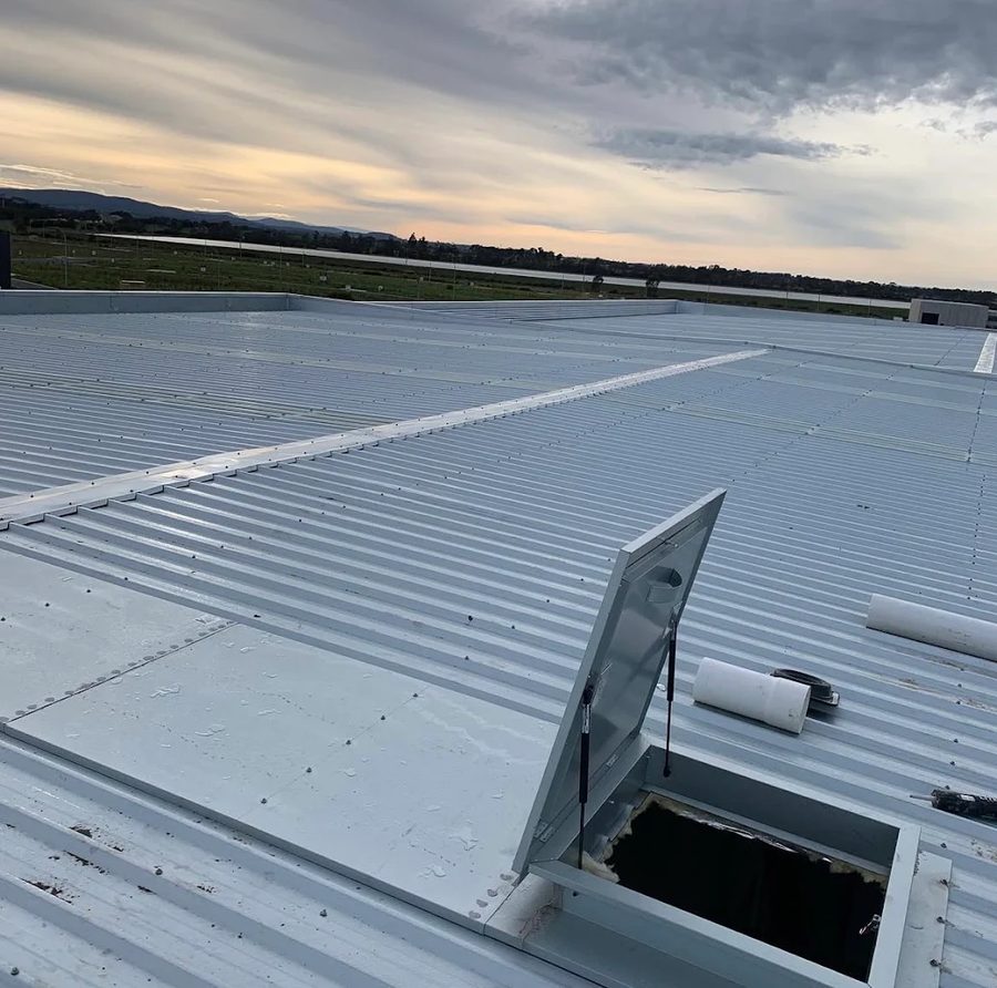 Roofing work
