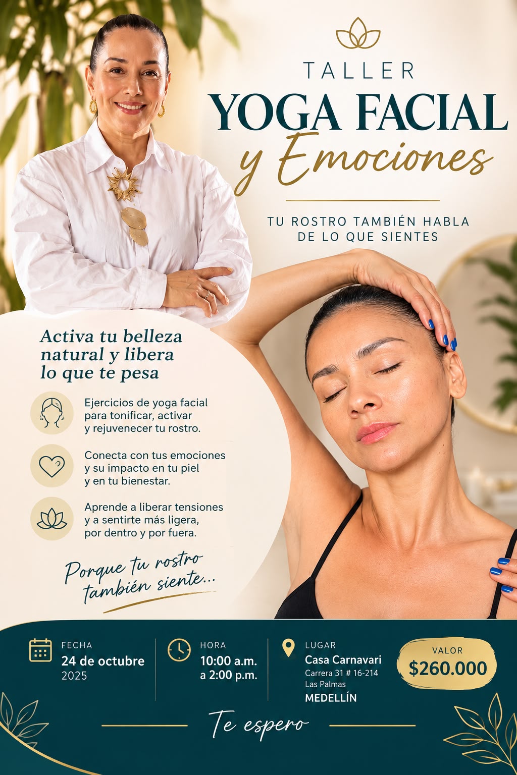 Taller Yoga Facial y Emociones Medellín