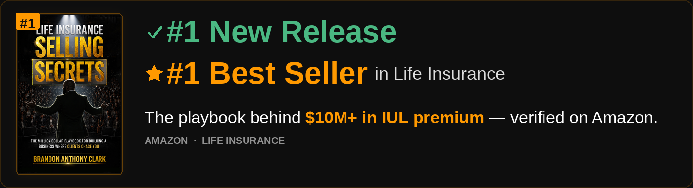 Life Insurance Selling Secrets &mdash; #1 New Release, #1 Best Seller on Amazon