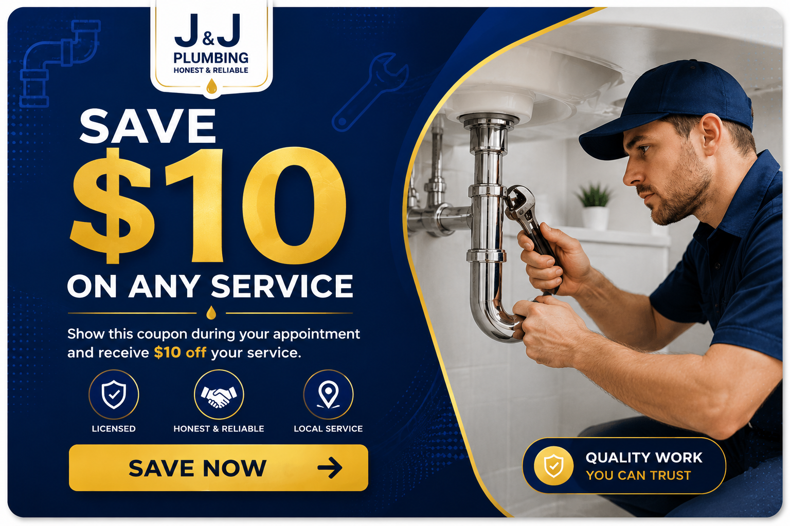 Save $10 on any service