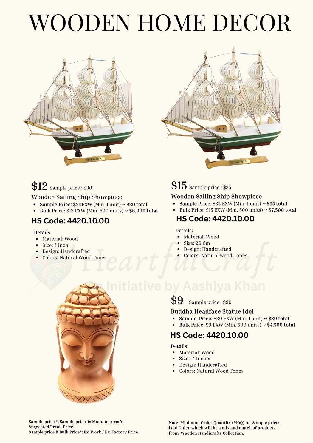 Wooden Home Decor catalogue page