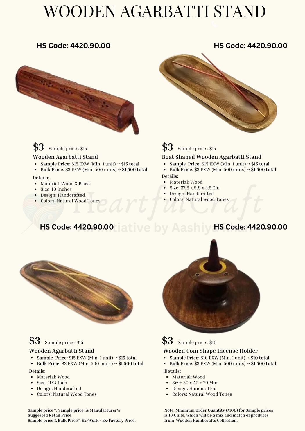 Wooden Agarbatti Stand catalogue page