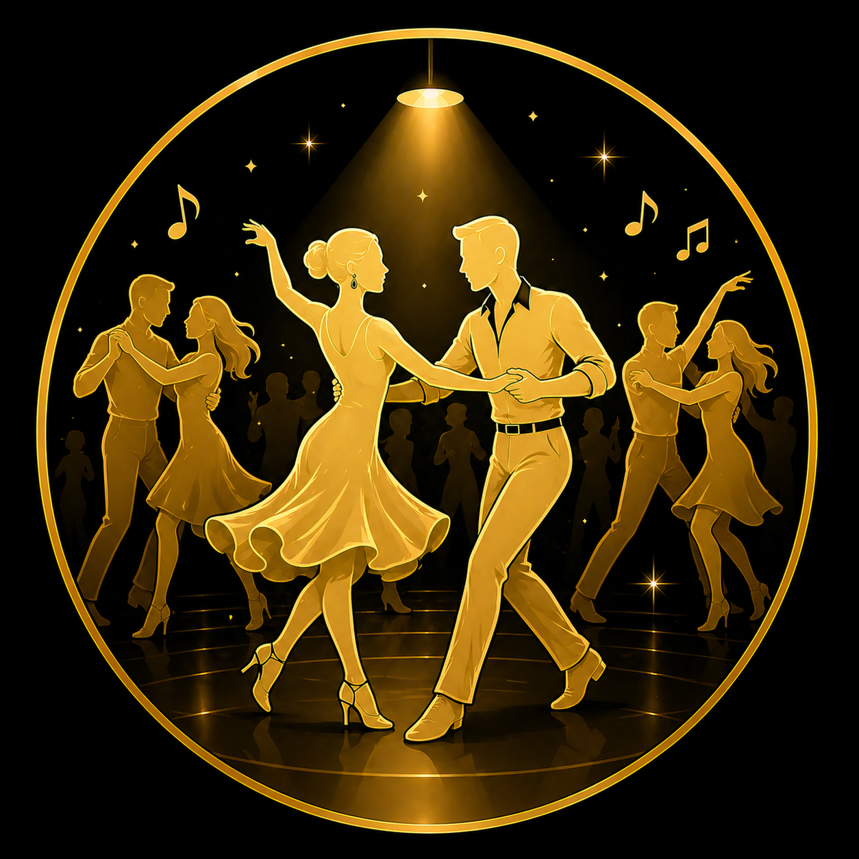 Social dancing icon