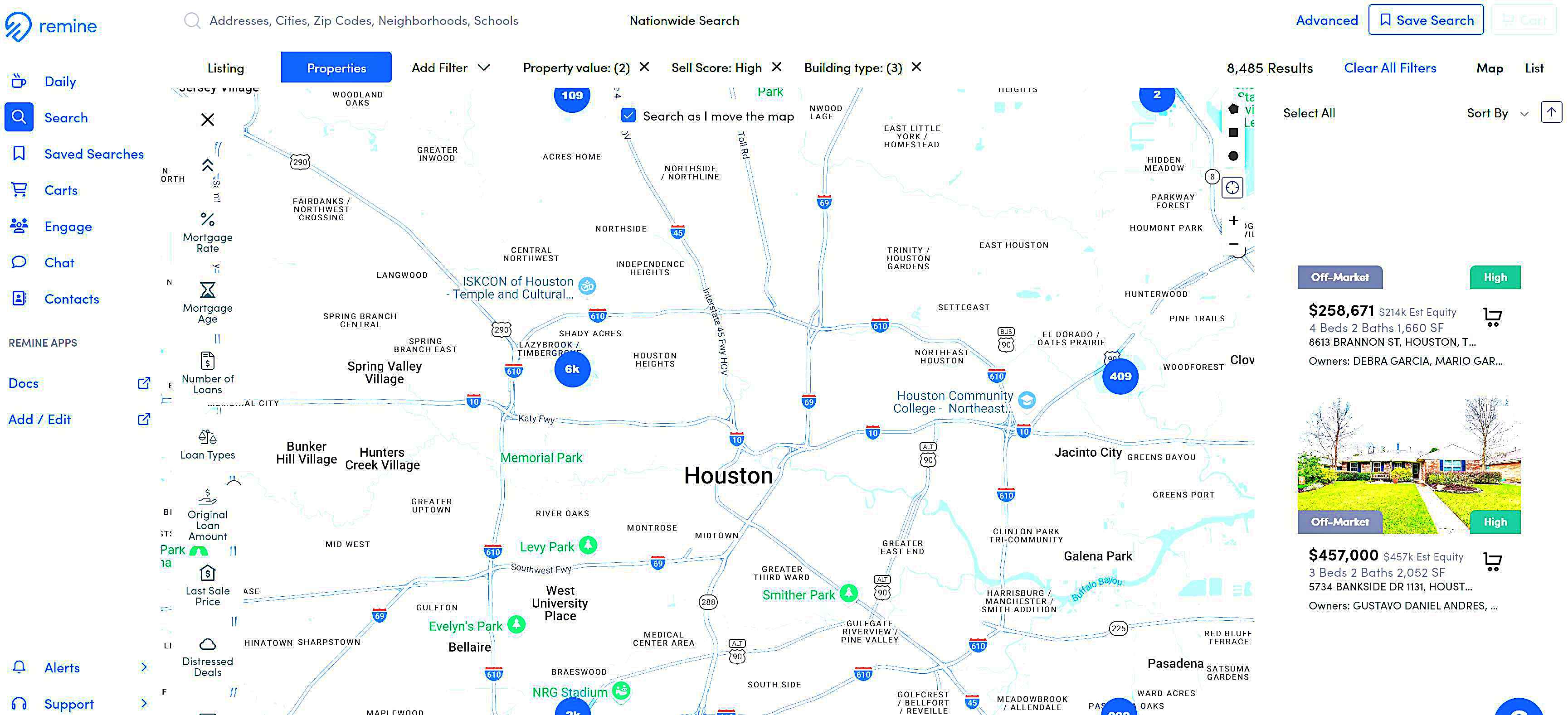 Houston Texas real estate market map highlighting local neighborhoods where boutique brokerages compete with large real estate companies.