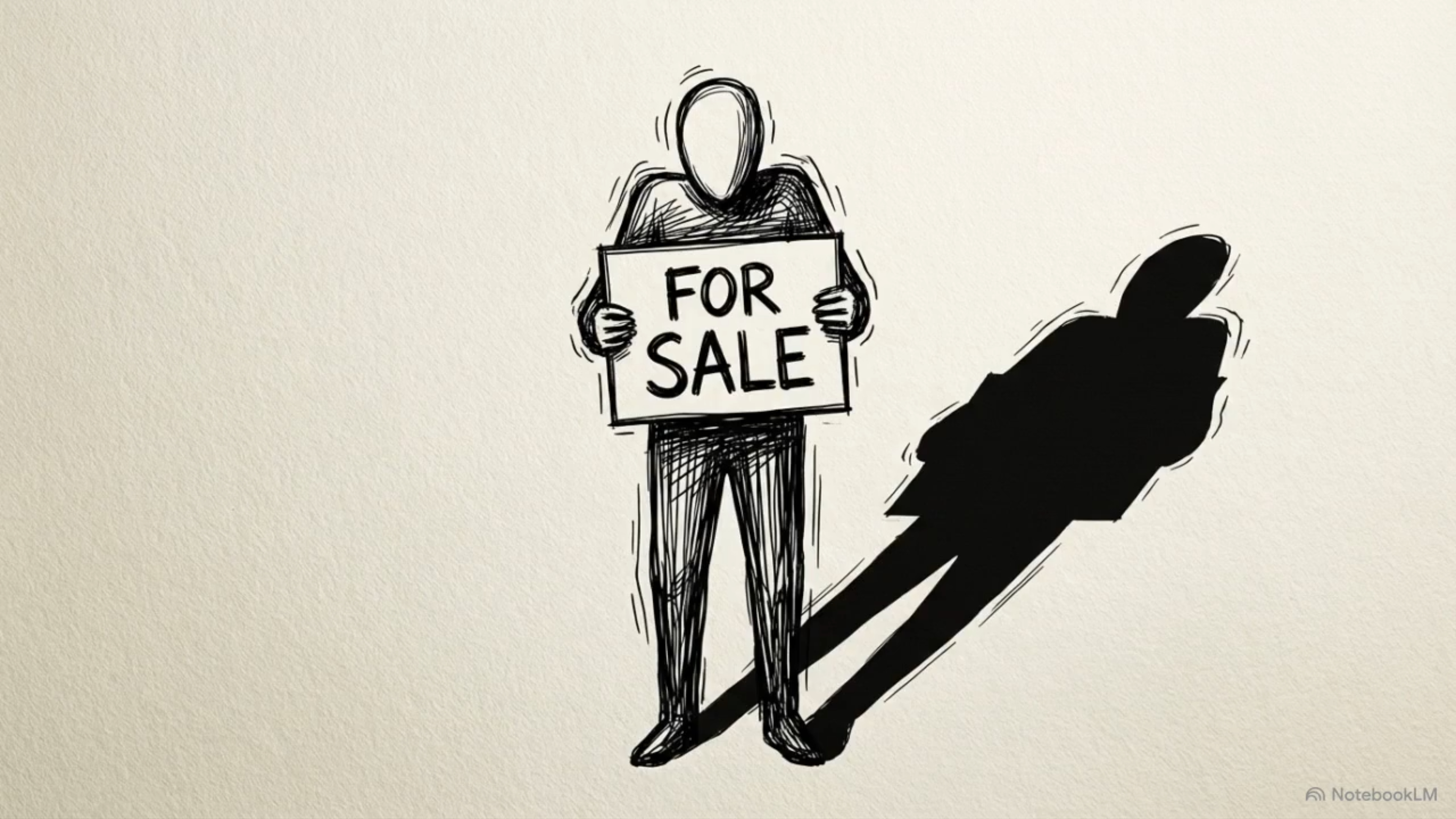 Illustration of home seller hesitation and fear when listing property for sale in real estate market Illustration of home seller hesitation and fear when listing property for sale in real estate market