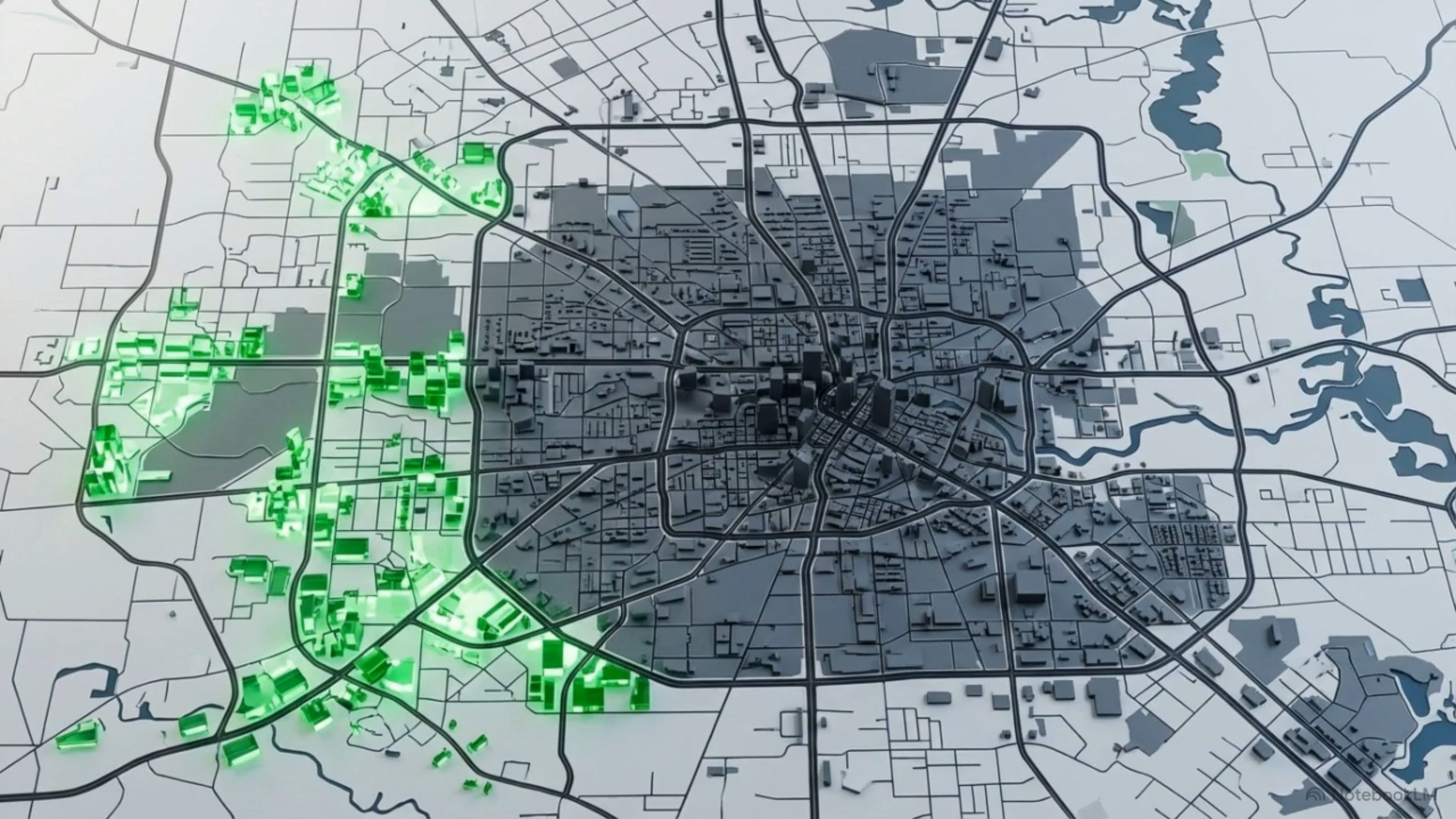 Houston investment map showing top real estate growth areas and strategic locations for property investors in expanding suburbs