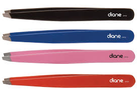 Diane Slant Tip Tweezers 4" (colors may vary)