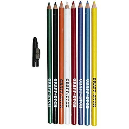 GraffEtch Hair Colored Pencils 8 pack