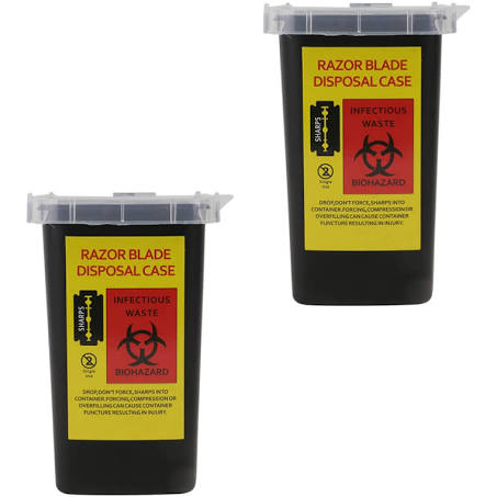 Razor Blade Disposable Case - Black