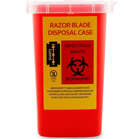 Razor Blade Disposable Case - Red