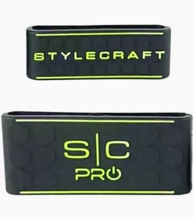 Stylecraft Clipper & Trimmer Grips Black & Green Sc316B